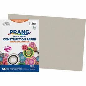 Prang Construction Paper: 18x12 Gray Pack - Paper