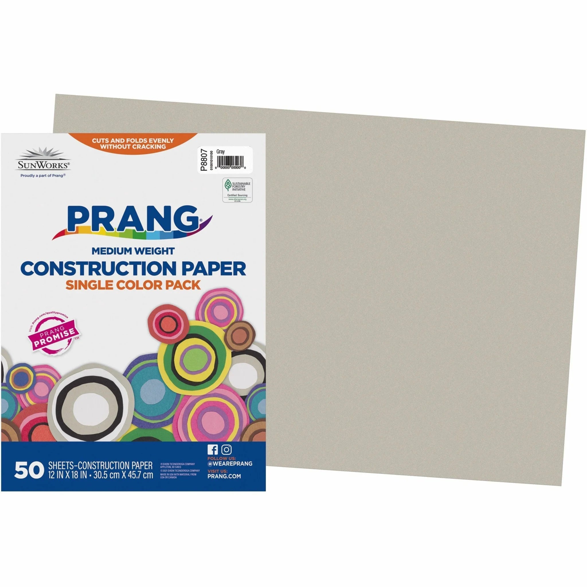 Prang Construction Paper: 18x12 Gray Pack - Paper