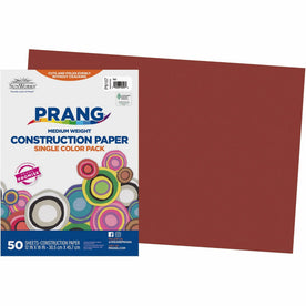 Prang Construction Paper: Craft Pack - 18’’ x 12’’ - Red - 50 Sheets - Paper