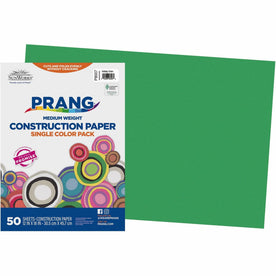 Prang Construction Paper: Holiday Green - 12x18 - 50/Pack - Paper