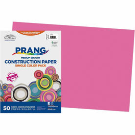 Prang Construction Paper: Hot Pink 18’’ x 12’’ - 50 Sheets - Paper