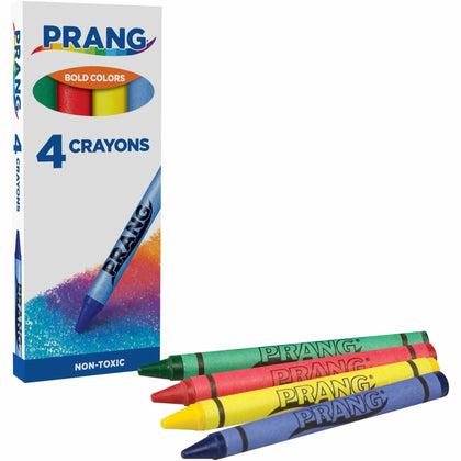 Prang Crayons: Vibrant Green Red Yellow Blue - 4-Pack - Crayons