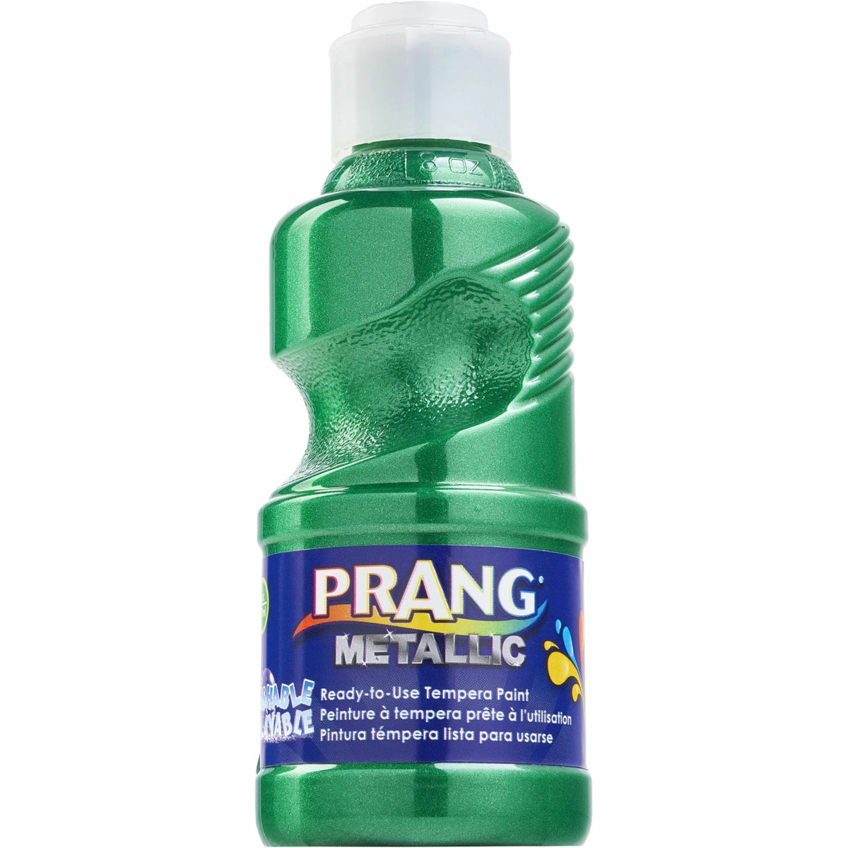 Prang Metallic Green Washable Paint - 8 fl oz - 1 Each