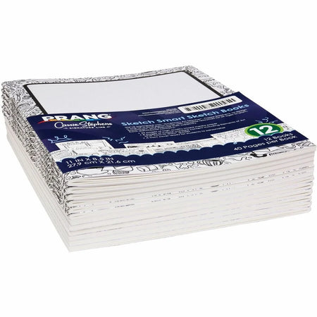 Prang Sketch Smart Book - 40 Sheets - Letter Size - Acid-free Heavyweight Paper - Drawing & Pads