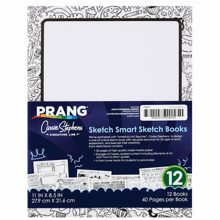 Prang Sketch Smart Book - 40 Sheets - Letter Size - Acid-free Heavyweight Paper - Drawing & Pads
