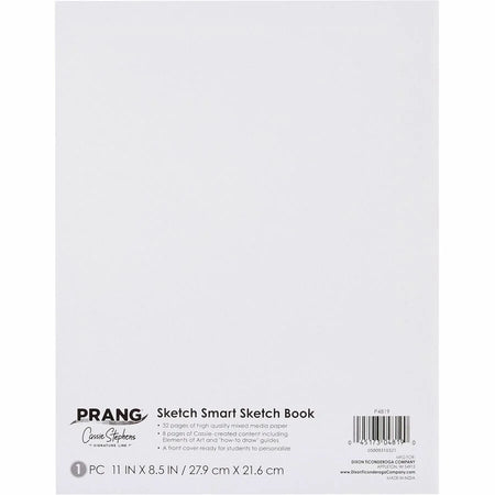 Prang Sketch Smart Book - 40 Sheets - Letter Size - Acid-free Heavyweight Paper - Drawing & Pads