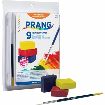 Prang Tempera Cakes Paint Kit - 9 Color Multicolor Set