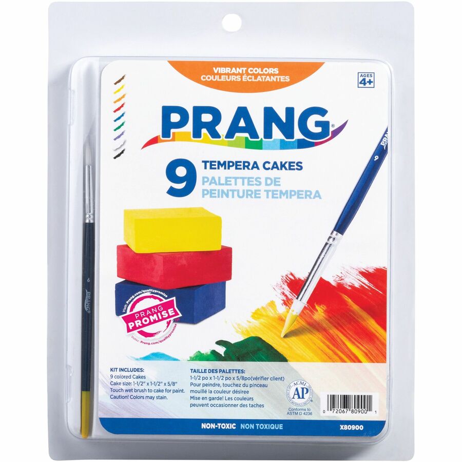 Prang Tempera Cakes Paint Kit - Front