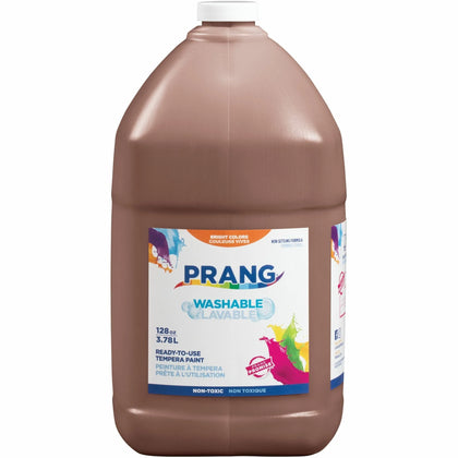 Prang Washable Tempera Paint - Brown - 1 gal - Each