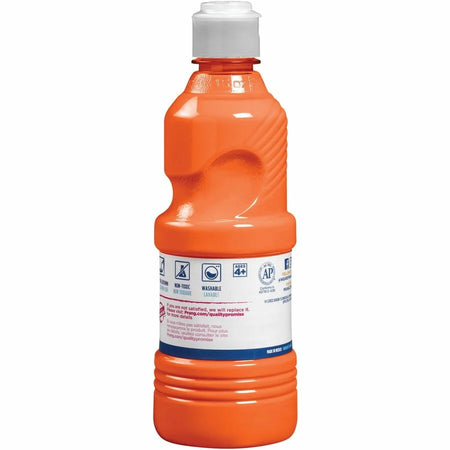 Prang Washable Tempera Paint - Vibrant Orange - 16 fl oz - 1 Bottle