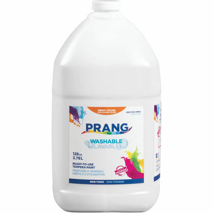 Prang Washable Tempera Paint - White - 1 Gallon - Formula