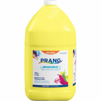 Prang Washable Tempera Paint - Yellow - 1 Gallon - Formula