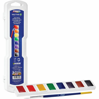 Prang Watercolor Set: 8 Assorted Colors - Half Pan - 8/Set - Paint