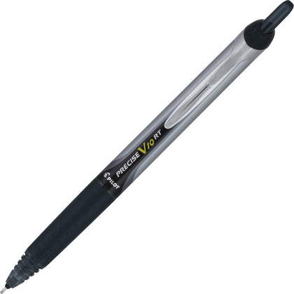 PRECISE V10 RT Retractable Pen: Smooth Black Ink - Pack of 12 - Pens