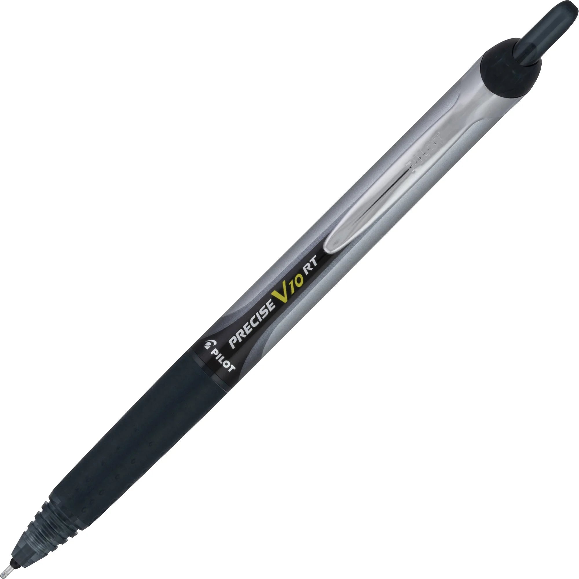 PRECISE V10 RT Retractable Pen: Smooth Black Ink - Pack of 12 - Pens