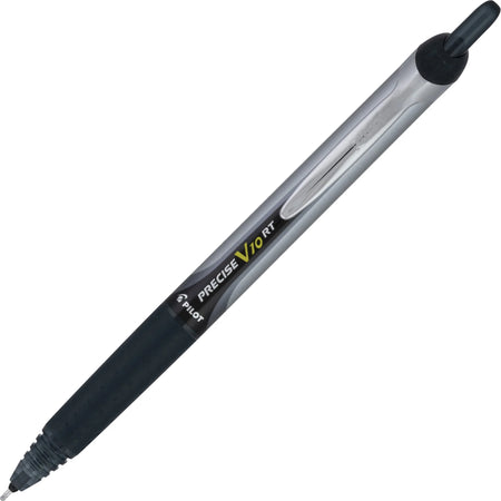 PRECISE V10 RT Retractable Pen: Smooth Black Ink - Pack of 12 - Pens