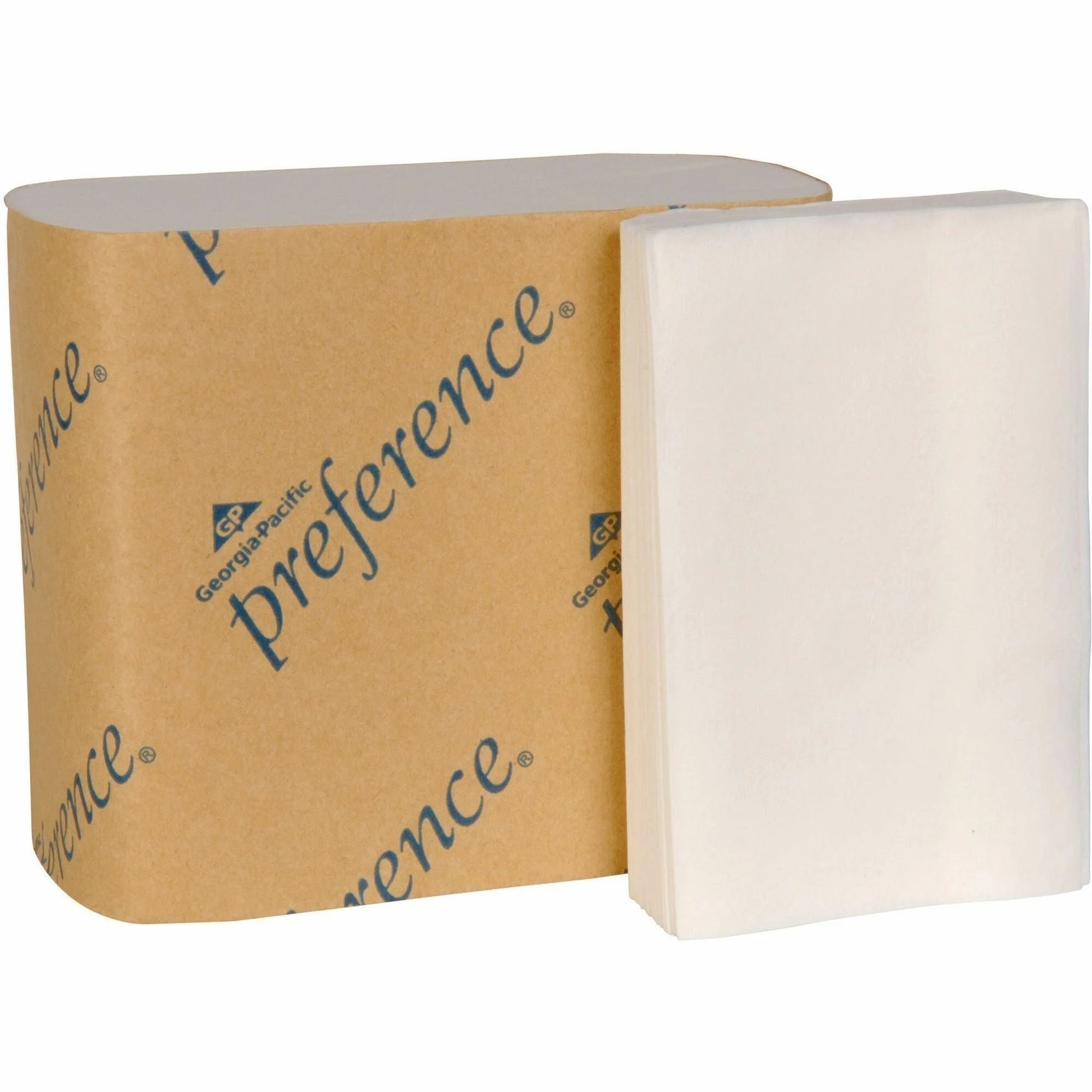 Preference Interfold Toilet Paper: 2-Ply 4’’x5’’ White - 400/Pack - 60/Carton - Bathroom Tissue
