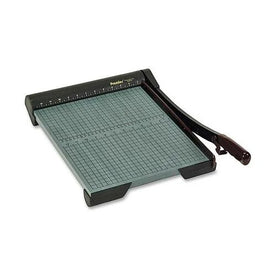 Premier Heavy-Duty Wood Series Paper Trimmer - 20 Sheet Capacity - 15’’ Cutting Length - Green - Trimmers & Accessories