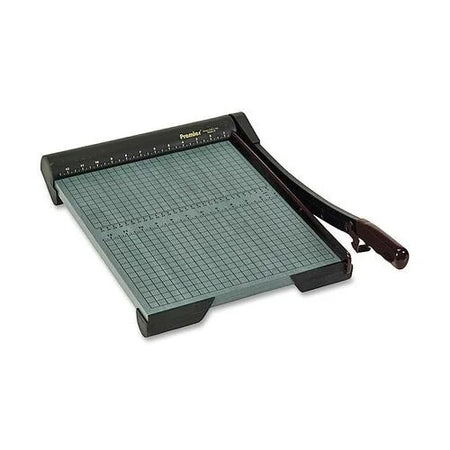 Premier Heavy-Duty Wood Series Paper Trimmer - 20 Sheet Capacity - 15’’ Cutting Length - Green - Trimmers & Accessories