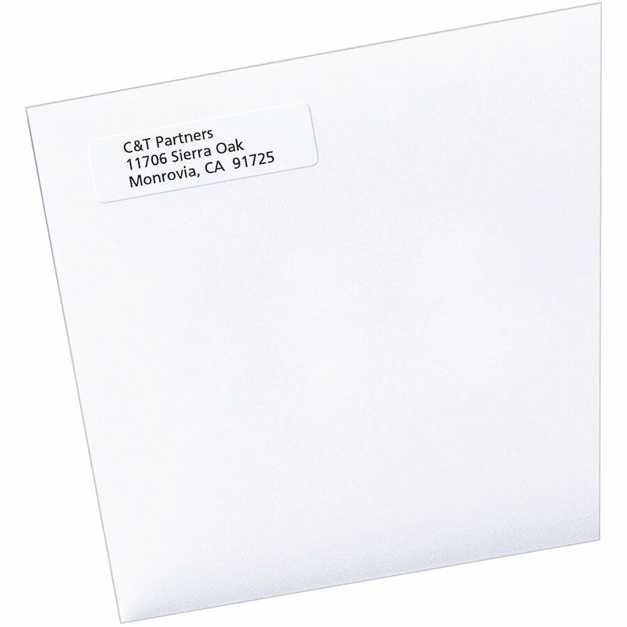 PRES-a-ply Address Labels: White Paper Permanent Adhesive - 8000 Labels - Shipping