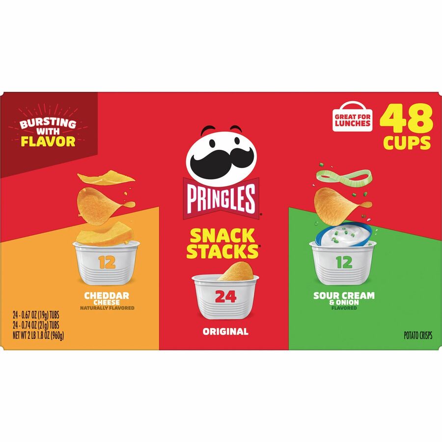 Pringles Crisps Grab 'N Go Variety Pack - Front