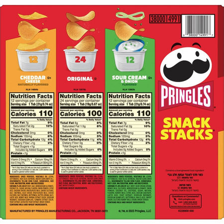 Pringles Crisps Grab 'N Go Variety Pack - Rear