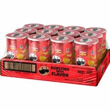 Pringles Keebler Grab & Go Original Potato Crisps - Convenient 1-Serving Can - 2.38 oz - 12/Carton - Snacks