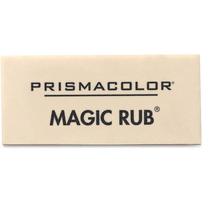 Prismacolor Magic Rub Gray Eraser - Vinyl - 1’’ x 2.3’’ 0.4’’ - 1 Dozen - Erasers