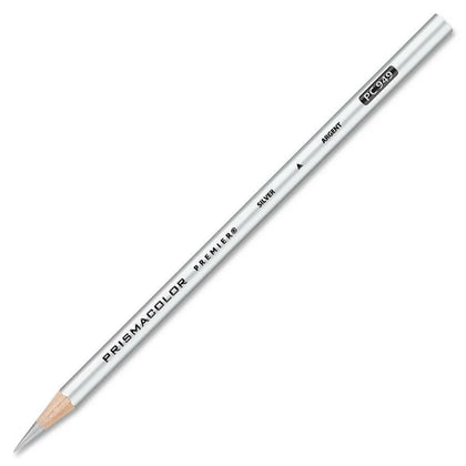 Prismacolor Premier Metallic Silver Pencils - 1 Dozen - Specialty Marking & Colored