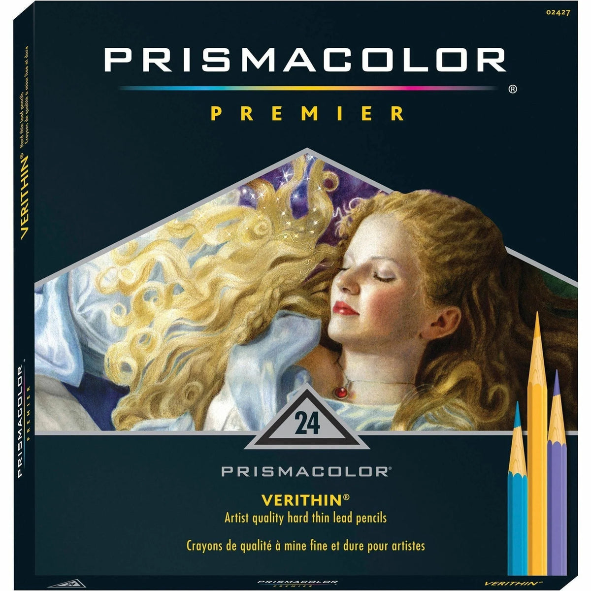 Prismacolor Premier Verithin Colored Pencils - 24 Set: Vibrant Colors - Specialty Marking &