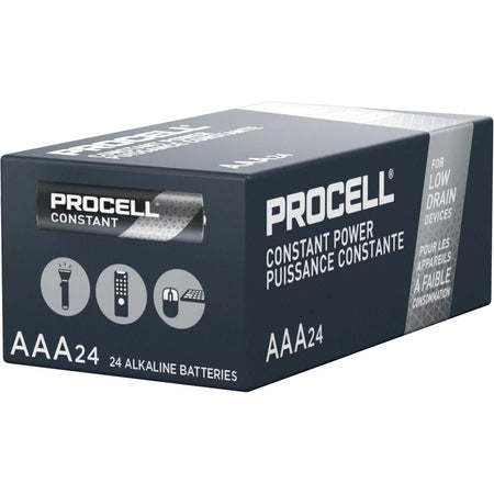 Procell by Duracell AAA Batteries - 1.5V DC - 24/Box - & Battery Chargers