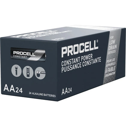 Procell by Duracell Alkaline AA Batteries - 24 Boxes - Multipurpose - 2100 mAh - & Battery Chargers