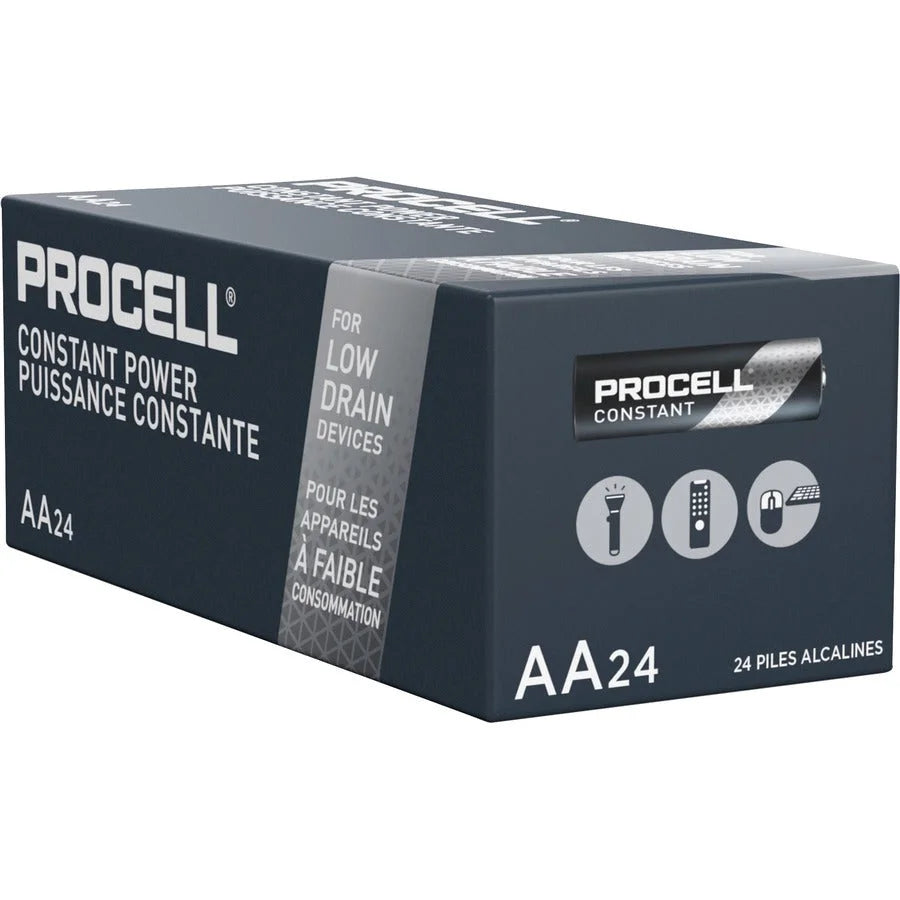 Procell by Duracell Alkaline AA Batteries - 24 Boxes - Multipurpose - 2100 mAh - & Battery Chargers