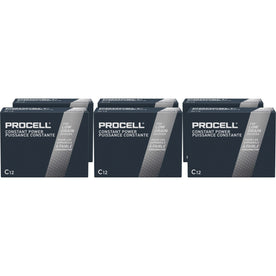 Procell by Duracell Alkaline C Batteries - 12 Boxes - Multipurpose - 7000 mAh - & Battery Chargers