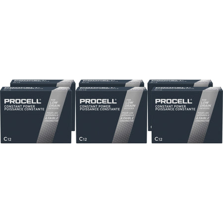 Procell by Duracell Alkaline C Batteries - 12 Boxes - Multipurpose - 7000 mAh - & Battery Chargers