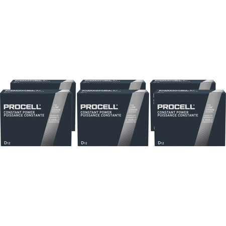 Procell by Duracell Alkaline D Batteries - 12 Boxes - 14000 mAh - 1.5V - Multipurpose - 6 Cartons - & Battery Chargers