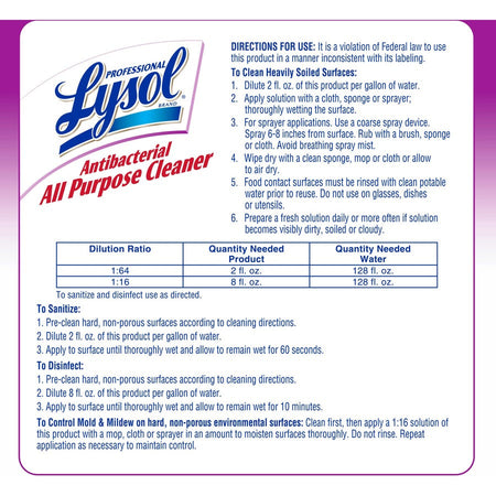 Professional Lysol Antibacterial All Purpose Cleaner - Alternate-Image1