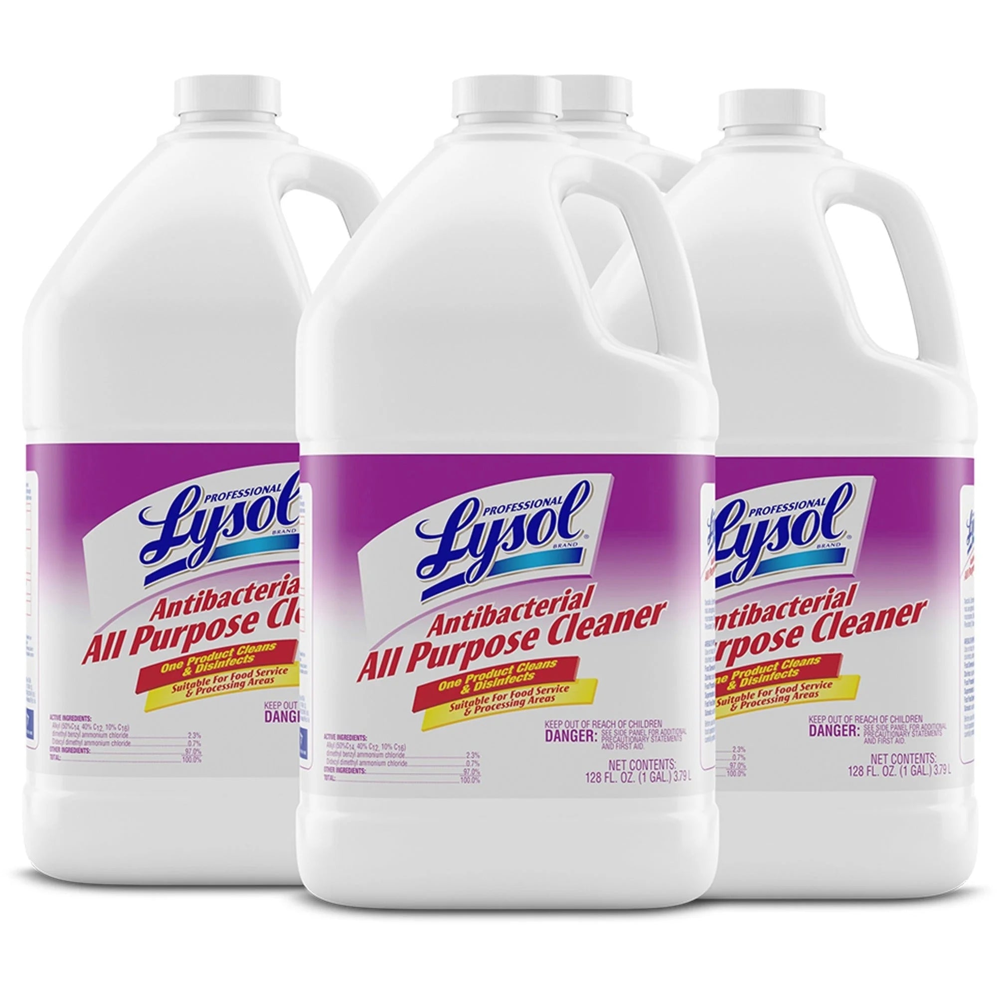 Professional Lysol Antibacterial Cleaner - 128 fl oz Concentrate - Heavy Duty Disinfectant - Disinfectants