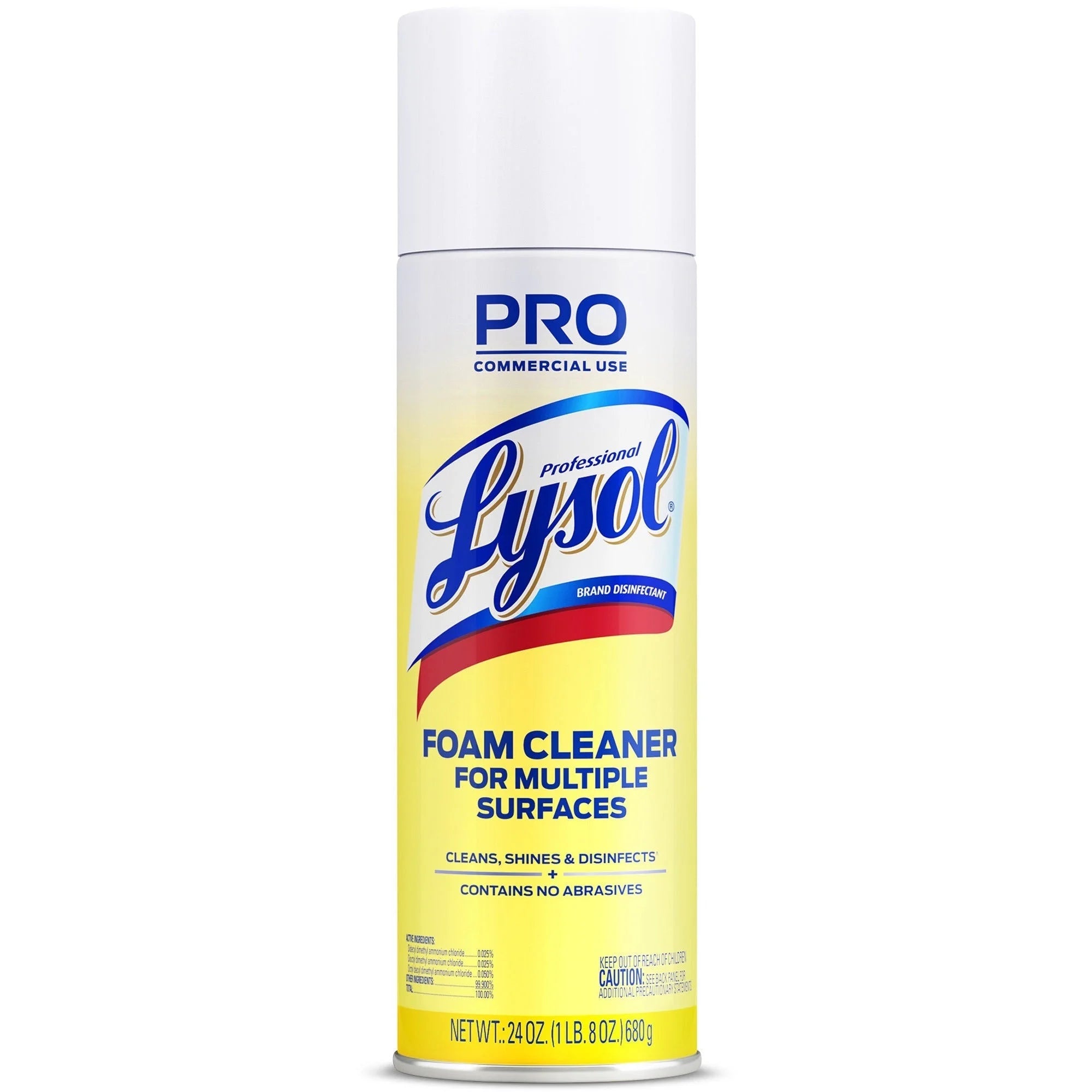 Professional Lysol Foam Cleaner: Multipurpose Disinfectant - 24 oz - Fresh Clean Scent - Disinfectants