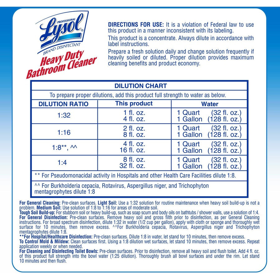 Professional Lysol Heavy-Duty Disinfectant Bathroom Cleaner - Alternate-Image5