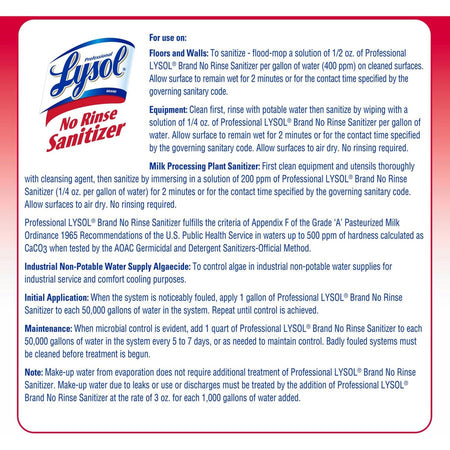 Professional Lysol No Rinse Sanitizer - Alternate-Image1
