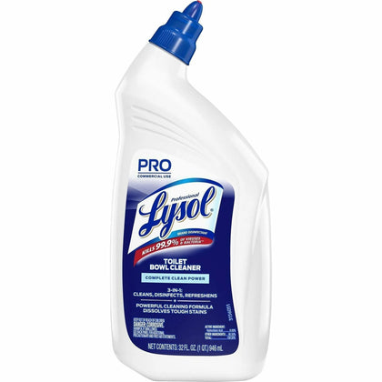 Professional Lysol Power Toilet Bowl Cleaner - 32 fl oz - Wintergreen Scent - Restroom & Cleaners