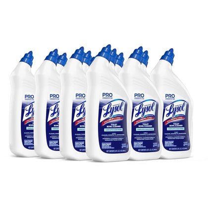 Professional Lysol Toilet Bowl Cleaner - 32 fl oz - Wintergreen Scent - Stain Soil Limescale Remover - Restroom &