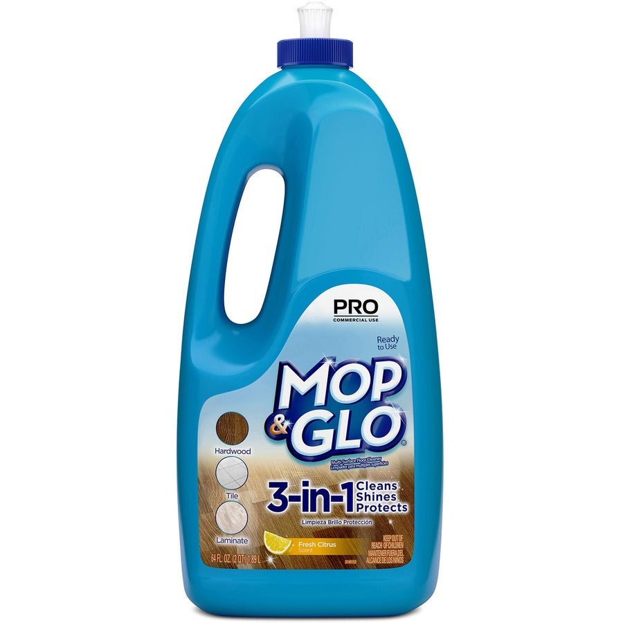 Professional MOP & GLO® Triple Action Floor Shine Cleaner - For Wood Vinyl Linoleum Ceramic Tile - Floor/Carpet
