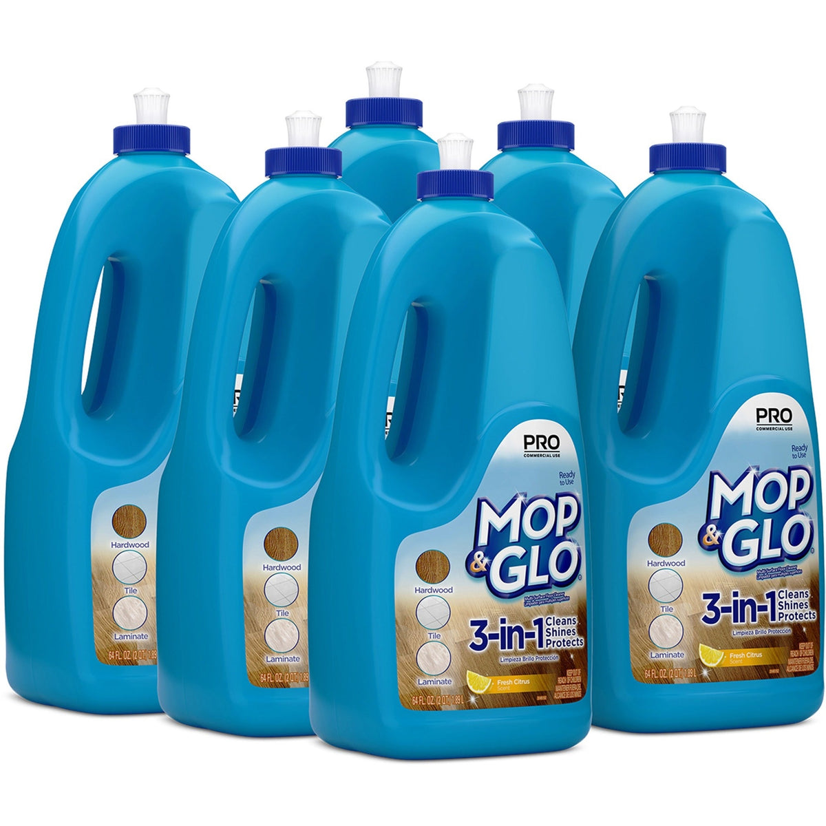 Professional MOP & GLO® Triple Action Floor Shine Cleaner - For Wood Vinyl Linoleum Ceramic Tile - Floor/Carpet