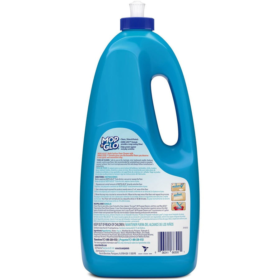 Professional MOP & GLO® Triple Action Floor Shine Cleaner - For Wood Vinyl Tile Linoleum Ceramic - 64 oz (4 lb)