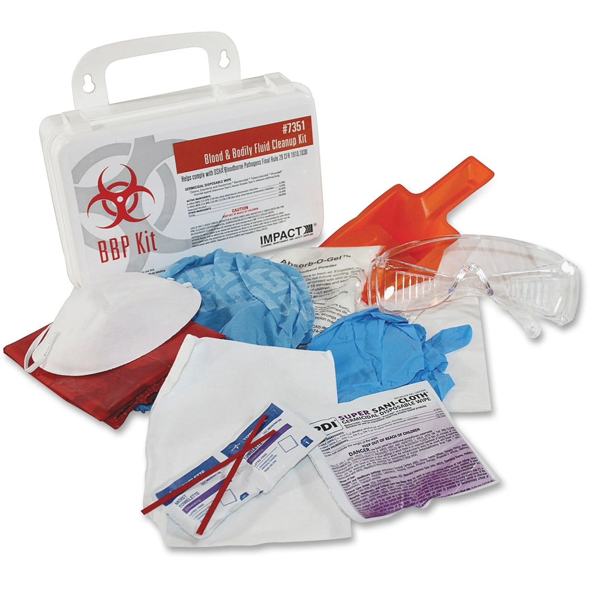 ProGuard Blood Cleanup Kits - 6/Carton - Trusted Solution - Medical Spill
