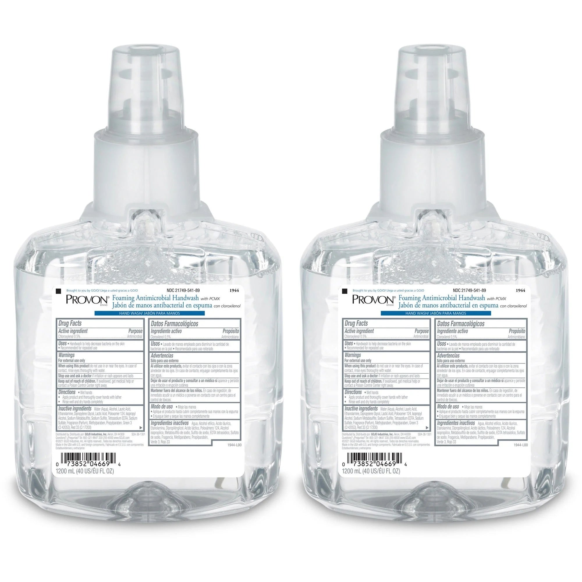 Provon LTX-12 Antibacterial Handwash - Floral Scent Bacteria Remover - 1.27qt - 2/Carton - Hand Soaps/Cleaners