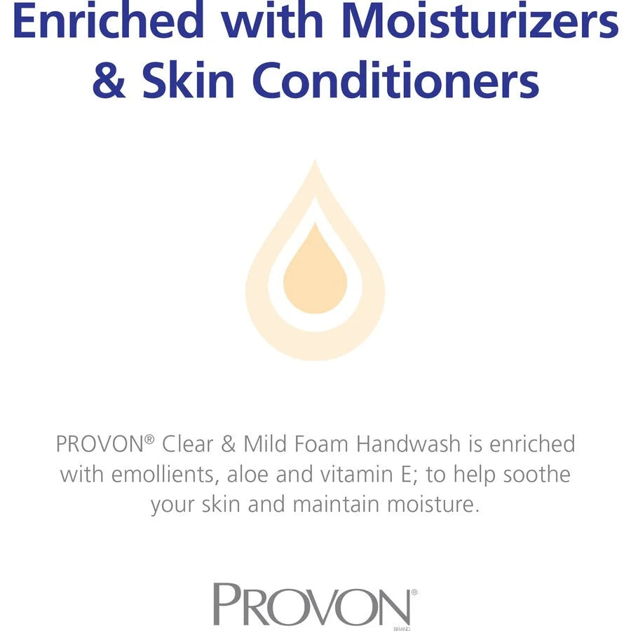 Provon LTX-7 Foam Handwash Refill - Fragrance-free Moisturizing - 23.67 fl oz - 3/Carton - Hand Soaps/Cleaners