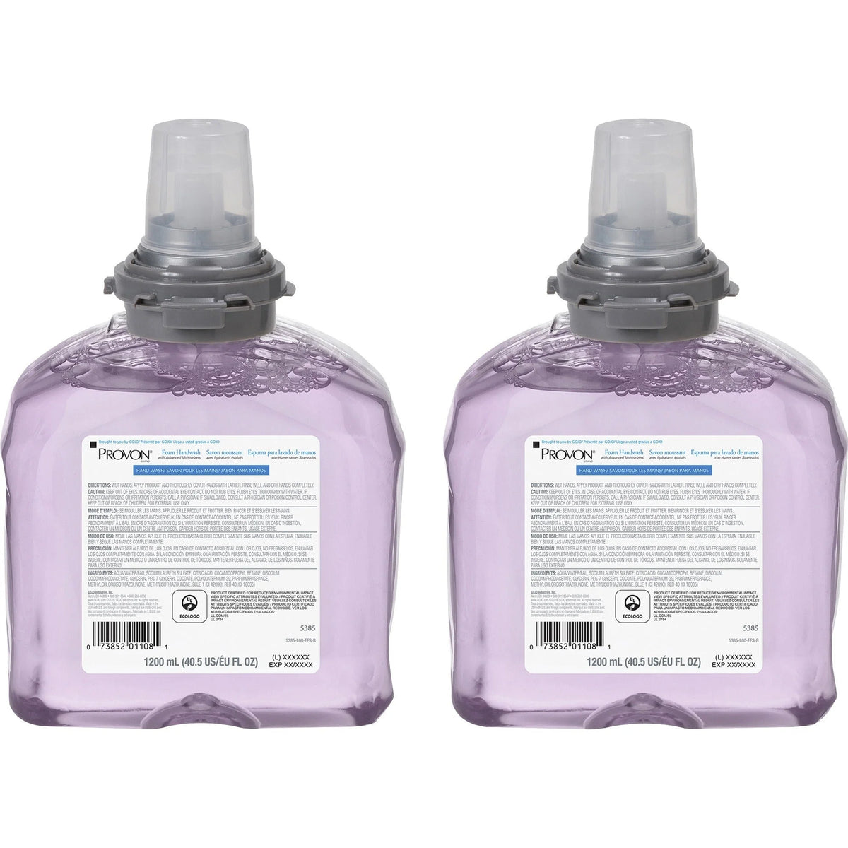 Provon TFX Moisturizer Foam Handwash - Cranberry Scent - 1.27qt - Germs Kill - Moisturizing - Rich Lather - Hand